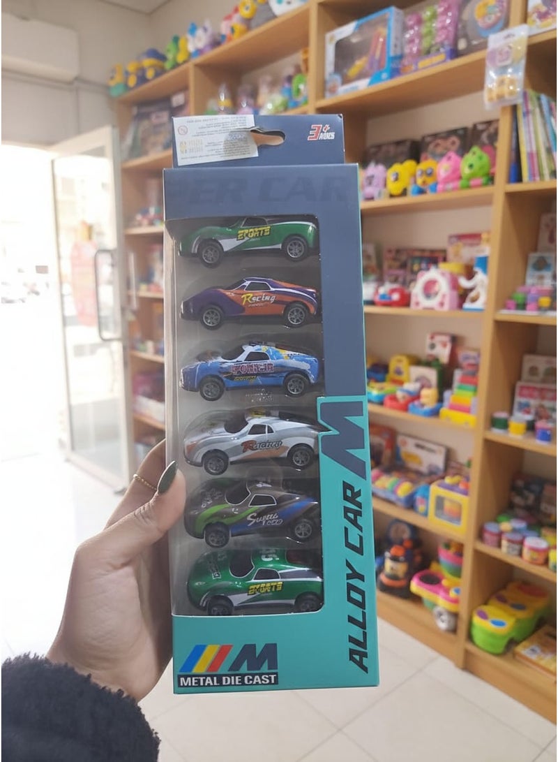 مجموعة ألعاب عربيات صغيرة للأطفال – 6 قطع - Image 1